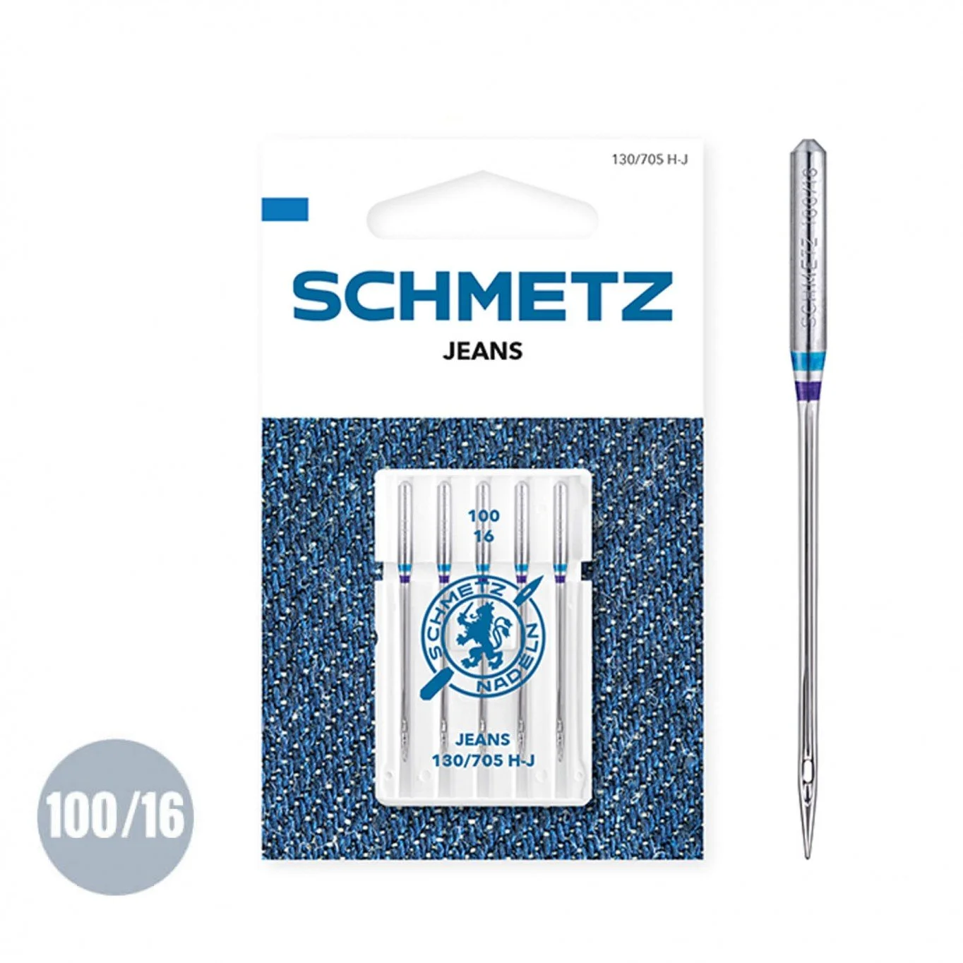 Schmetz Jeansnålar 100/16 – 130/705 H-J (5-pack)