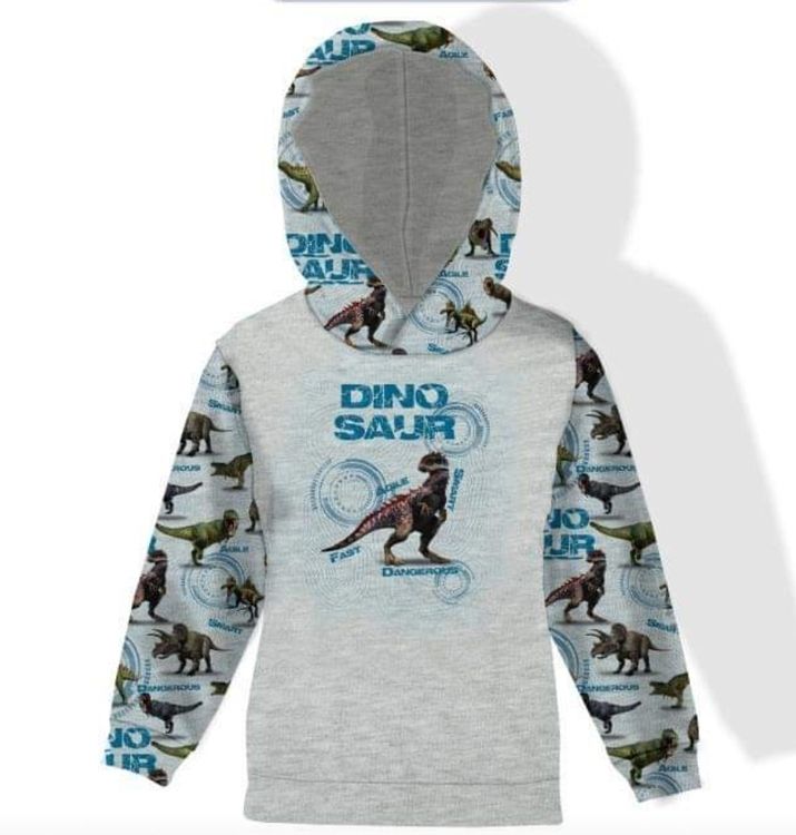 DIY Klipp och sy Tröja med dinosaurie
