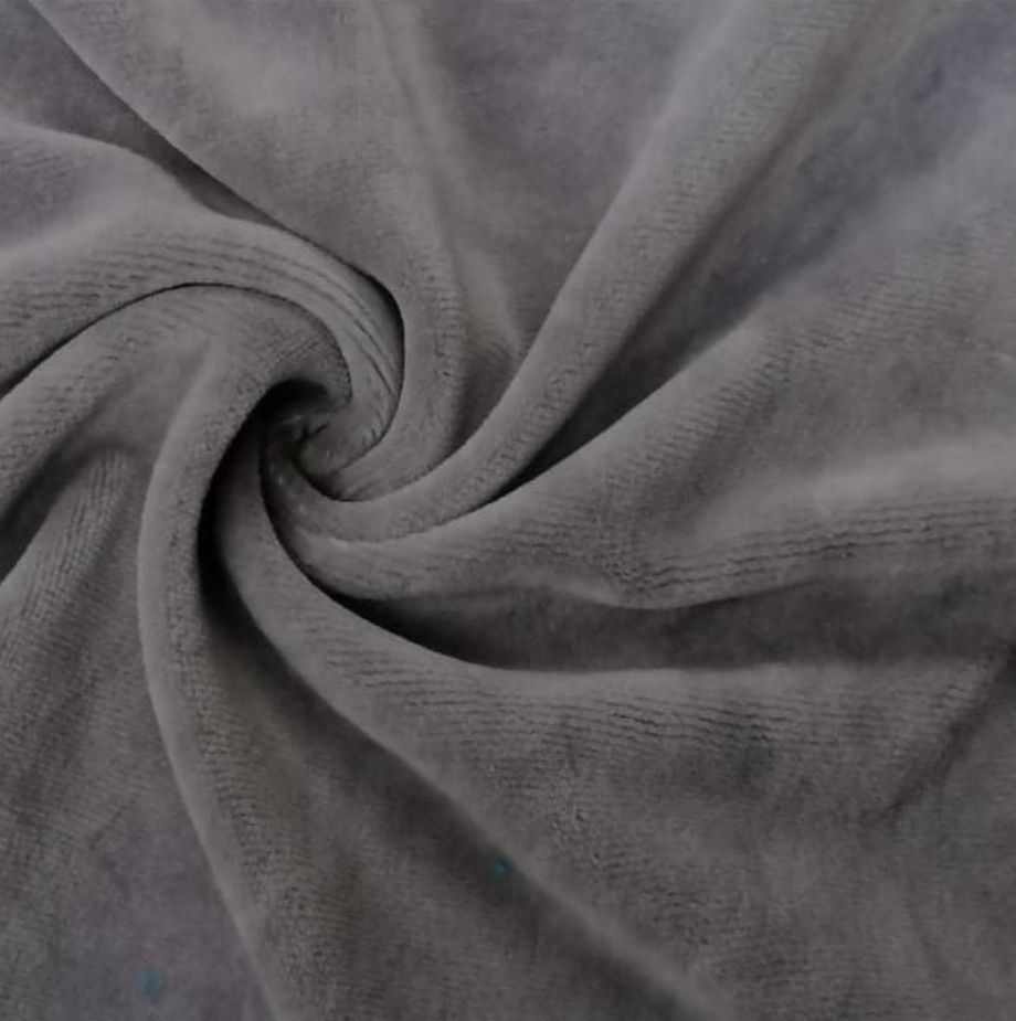 velour grå bomull