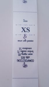 Storlekslappar XS-XL 9st
