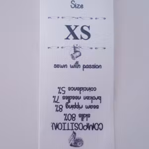 Storlekslappar XS-XL 9st