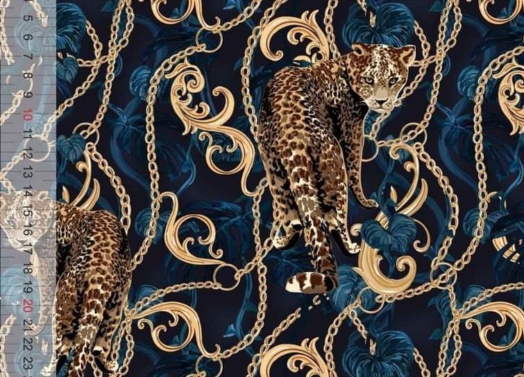 Leopard Guld College 42cm