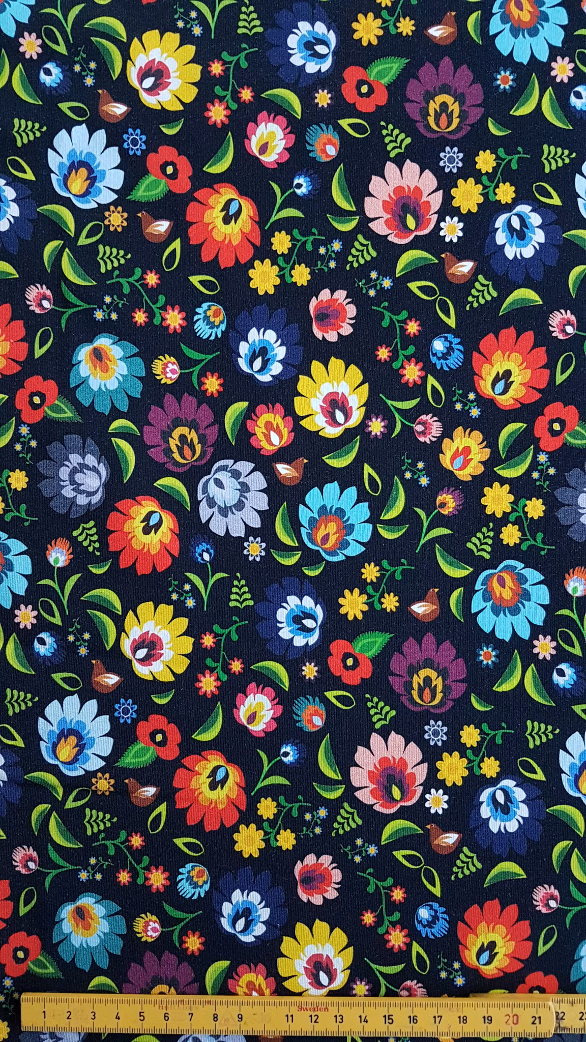 Blommor Lowicz College French Terry