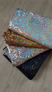 Metallic Lycra Holo Silver
