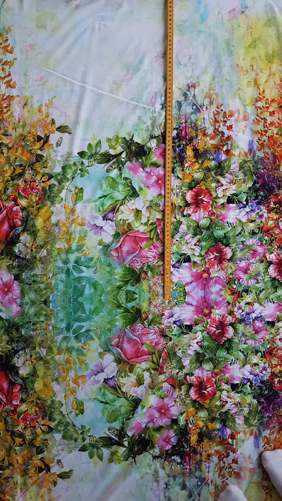 Blommor Sommar  Single Jersey 80cm