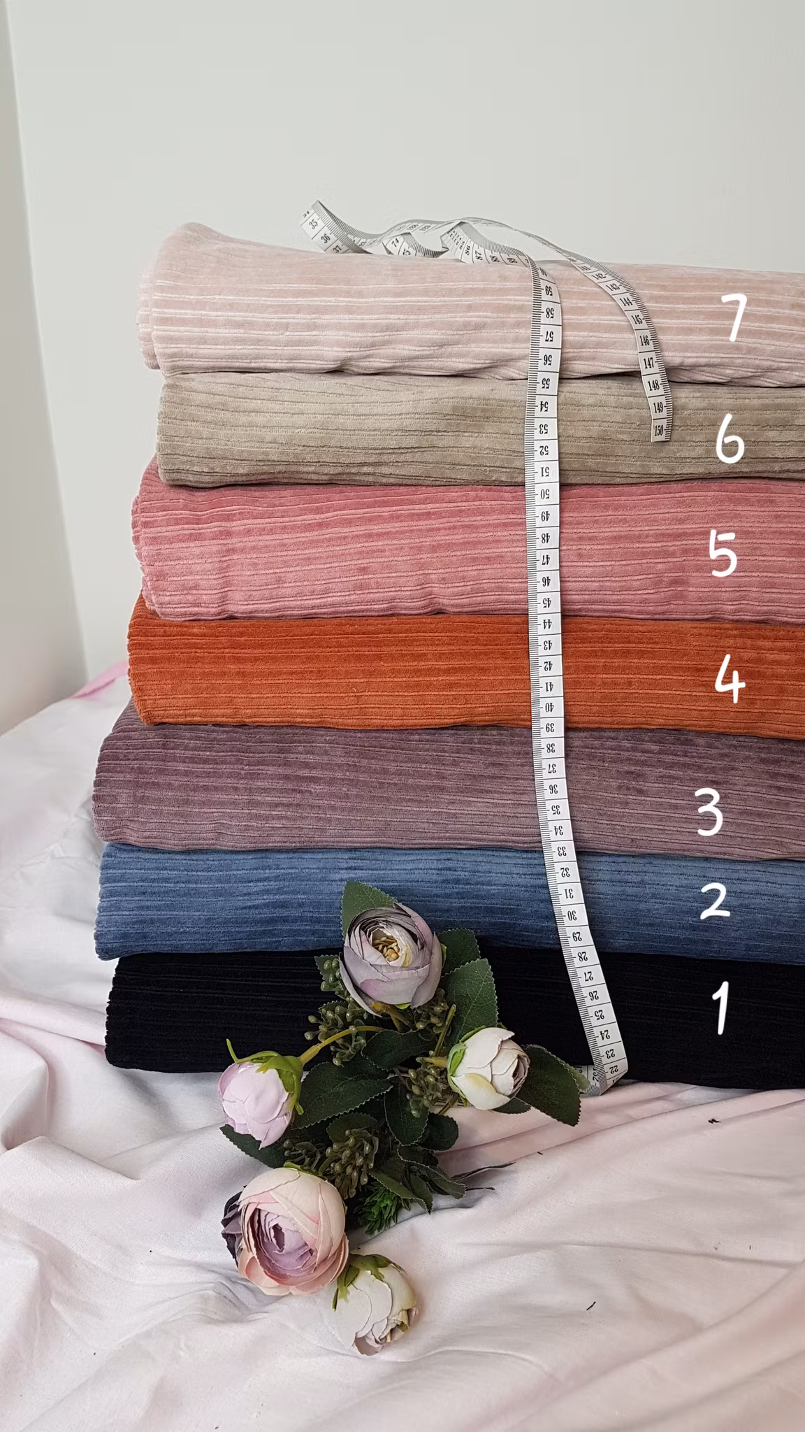 Jersey Corduroy  Manchester Rosa nr 5