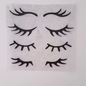 Fransar Lashes Svart Sammet