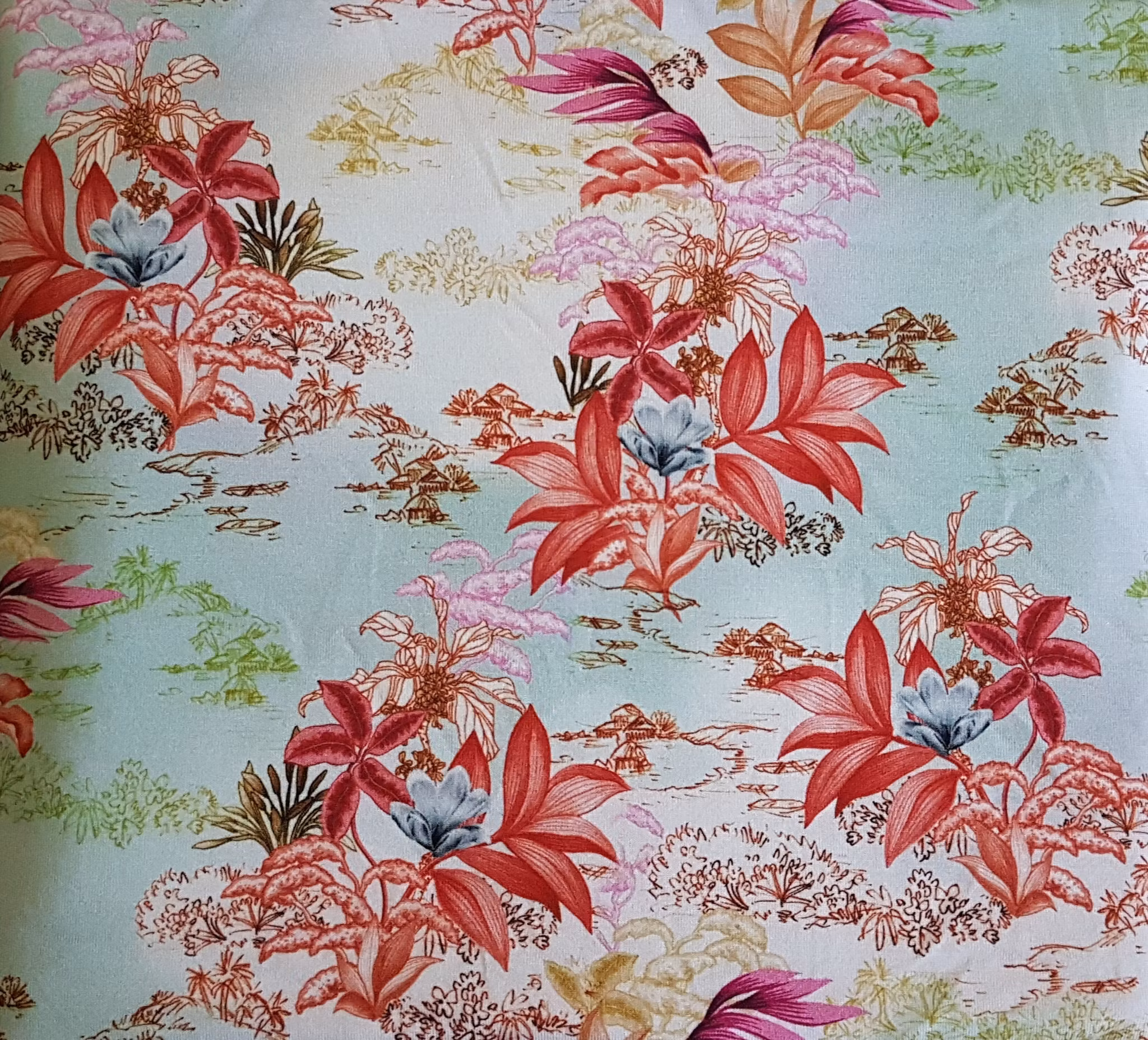 Blommor och Blad, Sommar Single Jersey Viscose OUTLET 69cm