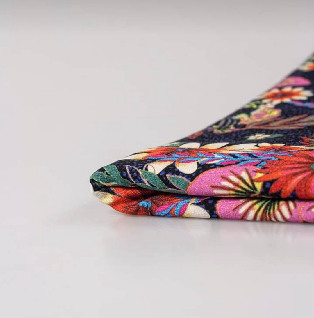 Blommor Sommar Single Jersey Viscose OUTLET