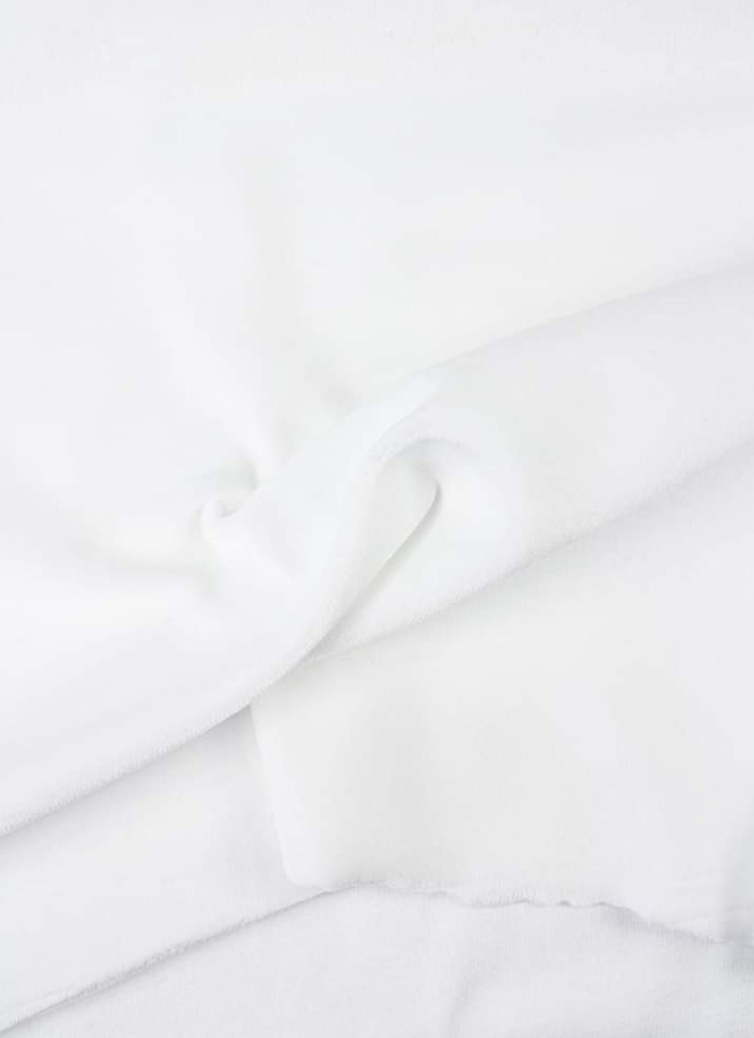 Vit Velour Bomull 43cm
