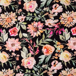 Blommor Single Jersey