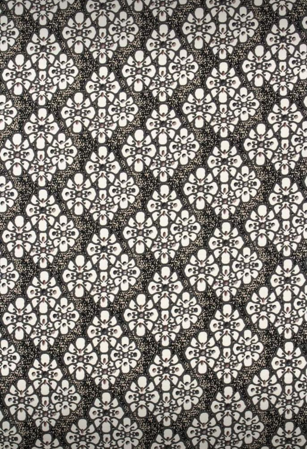 Vita Blommor  Jersey Viscose OUTLET