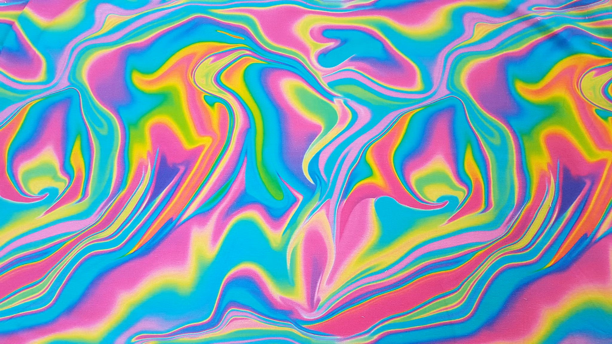 Vågor Färgglad Neon Single Jersey 60cm