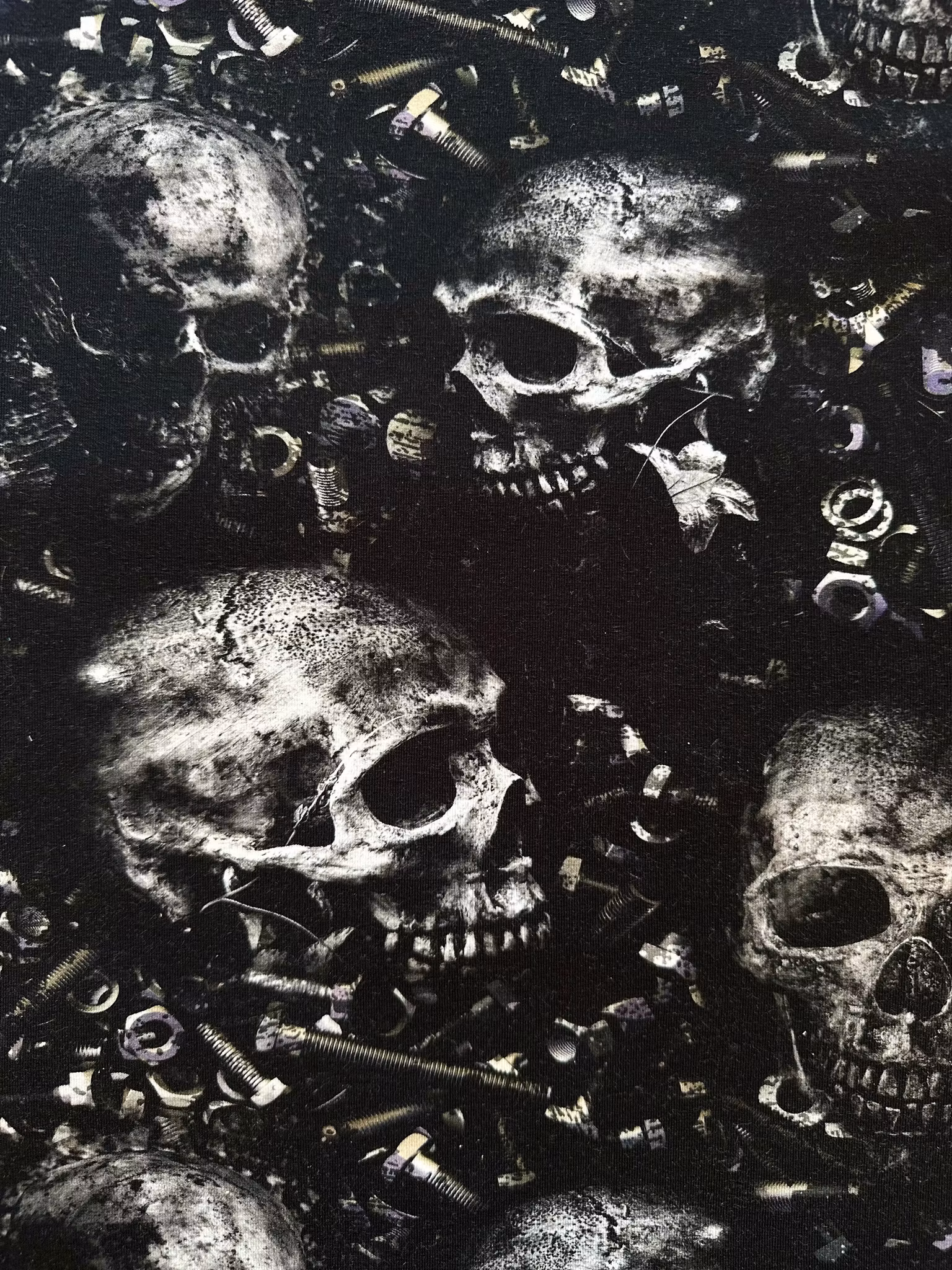 Skruvar Dödskalle Single Jersey