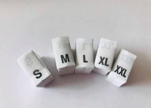 Storlekslappar S M L XL XXL