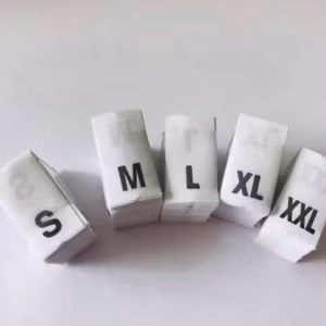 Storlekslappar S M L XL XXL