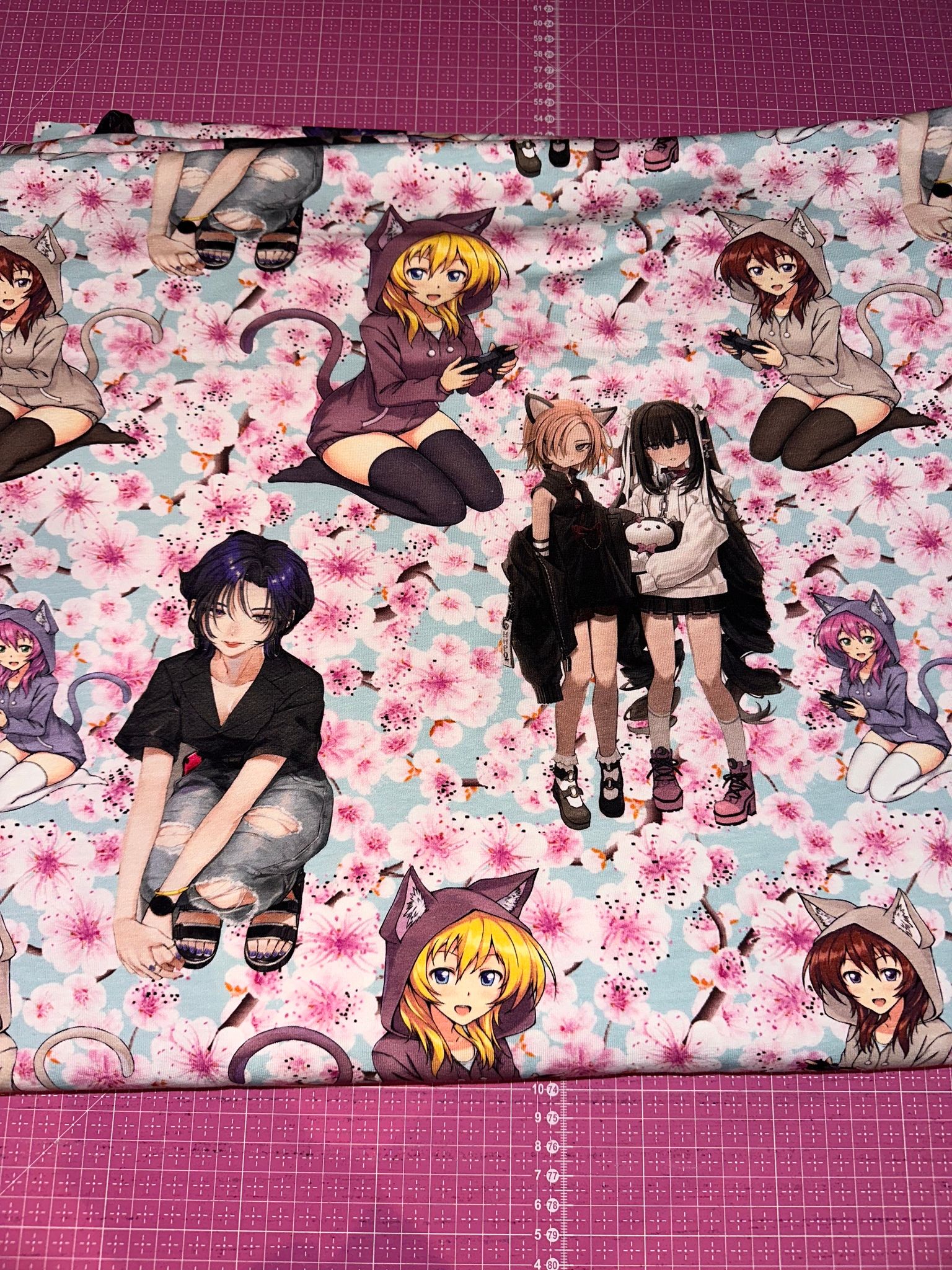 Anime Tjejer Single Jersey