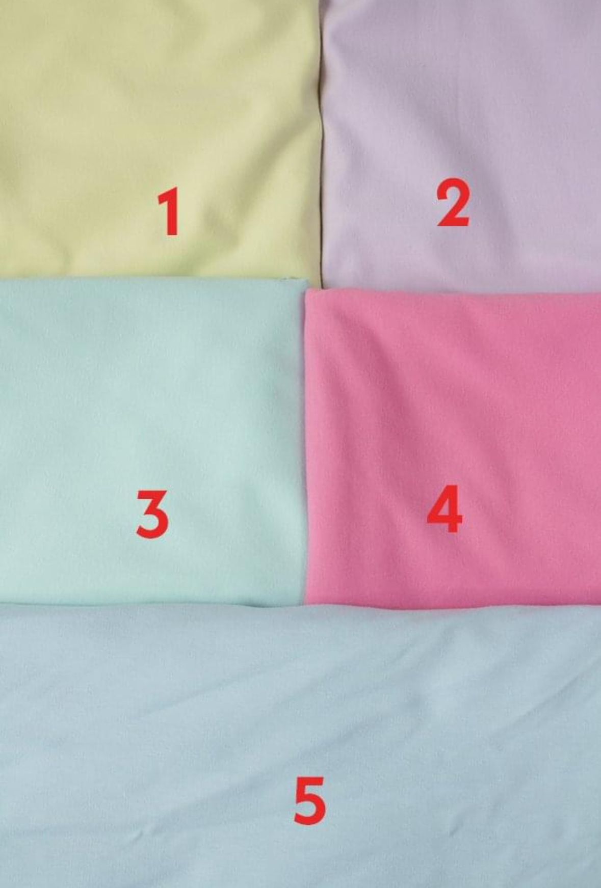 5 olika French Terry  OUTLET