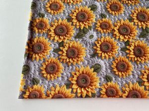 Solros Blommor College French Terry