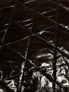 Quilt med foder Svart Blank