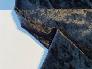 Svart Velour Blank OUTLET
