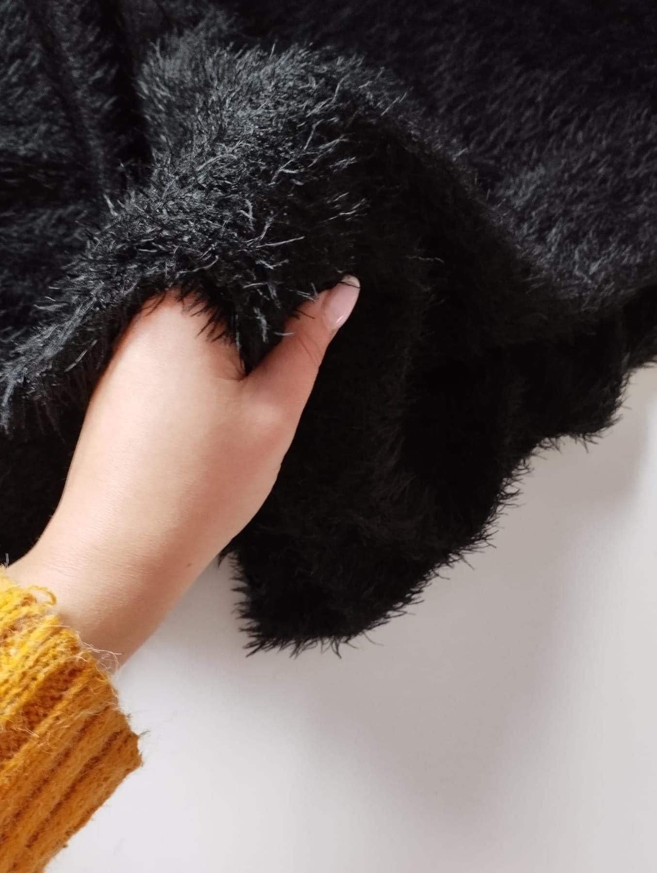 Teddy, Fluffig Svart Outlet