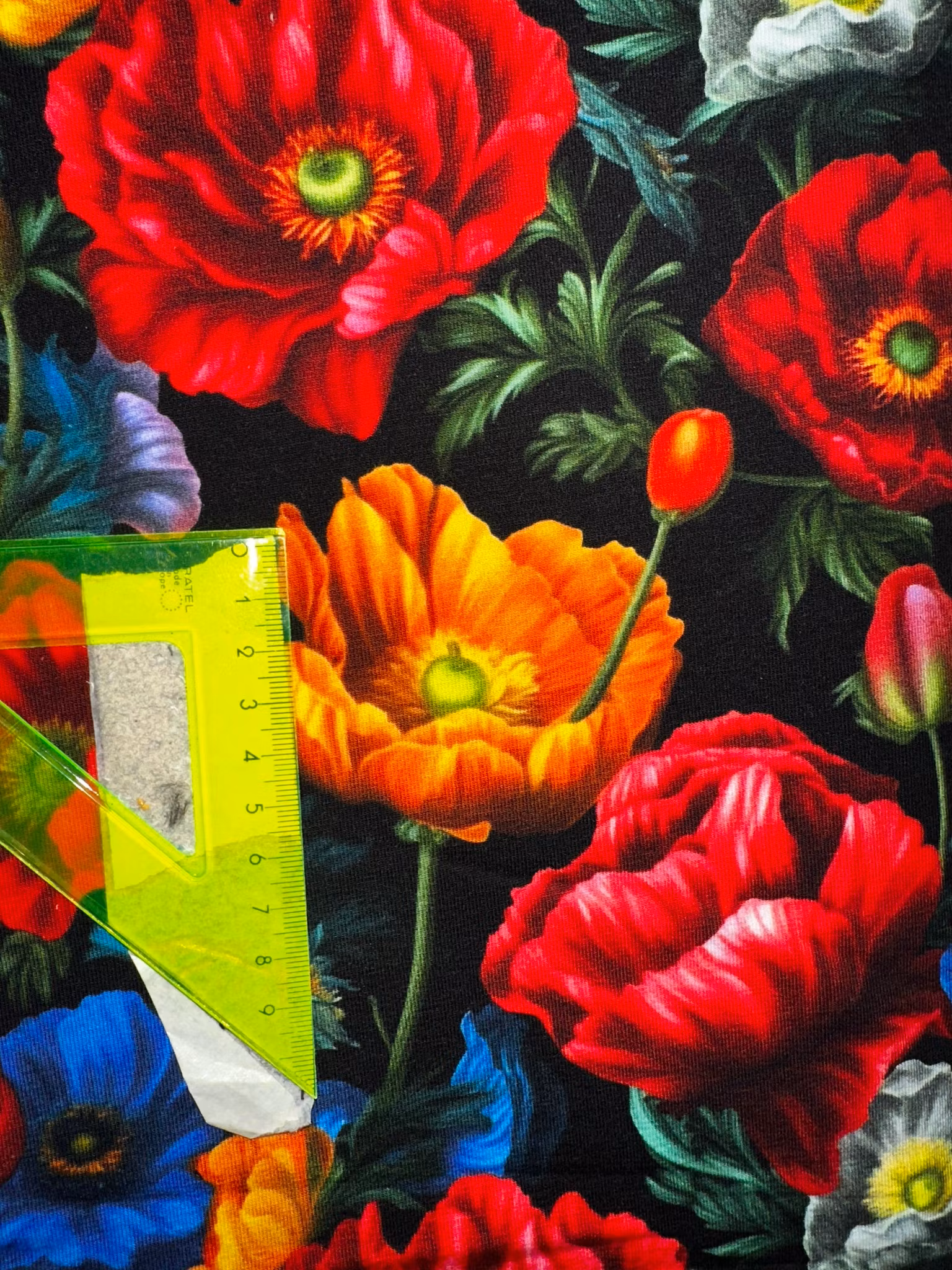 Blommor College French Terry