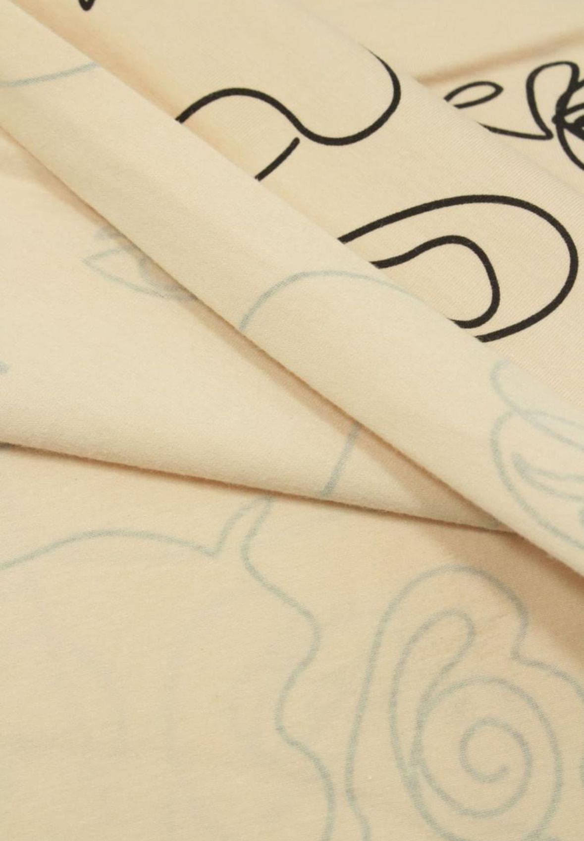 Ansikte Beige Single Jersey  OUTLET