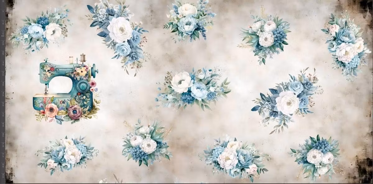 Förbeställning Panel Symaskin College French Terry