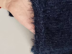 Teddy, Fluffig Mörkblå Outlet