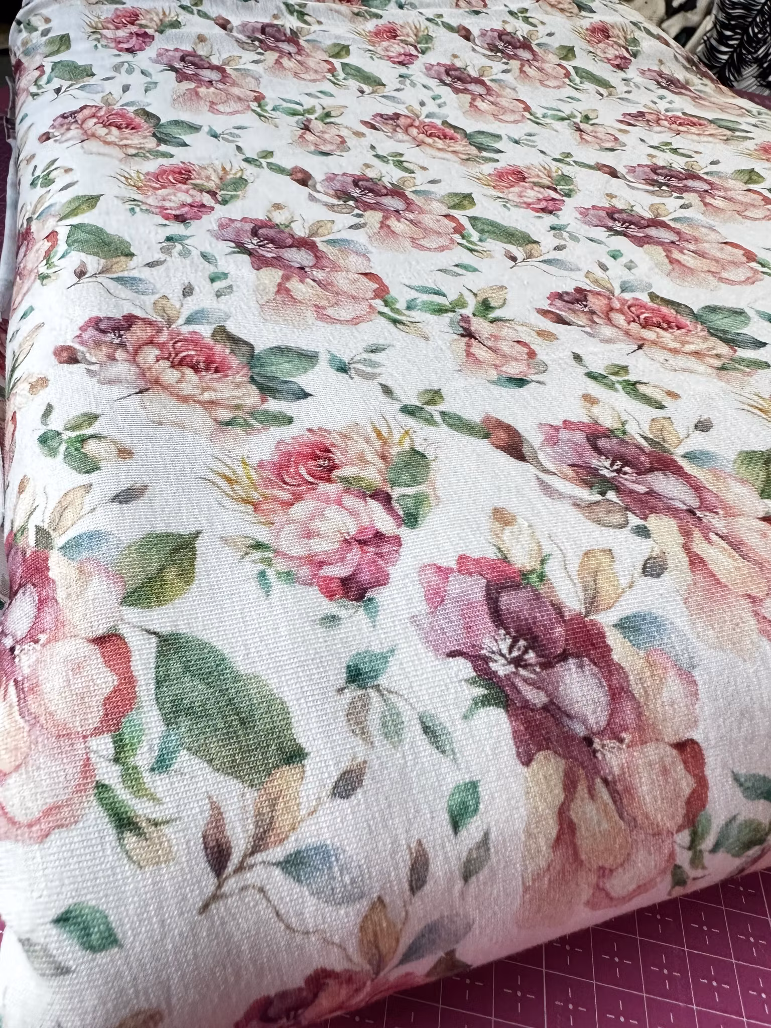 Blommor Single Jersey