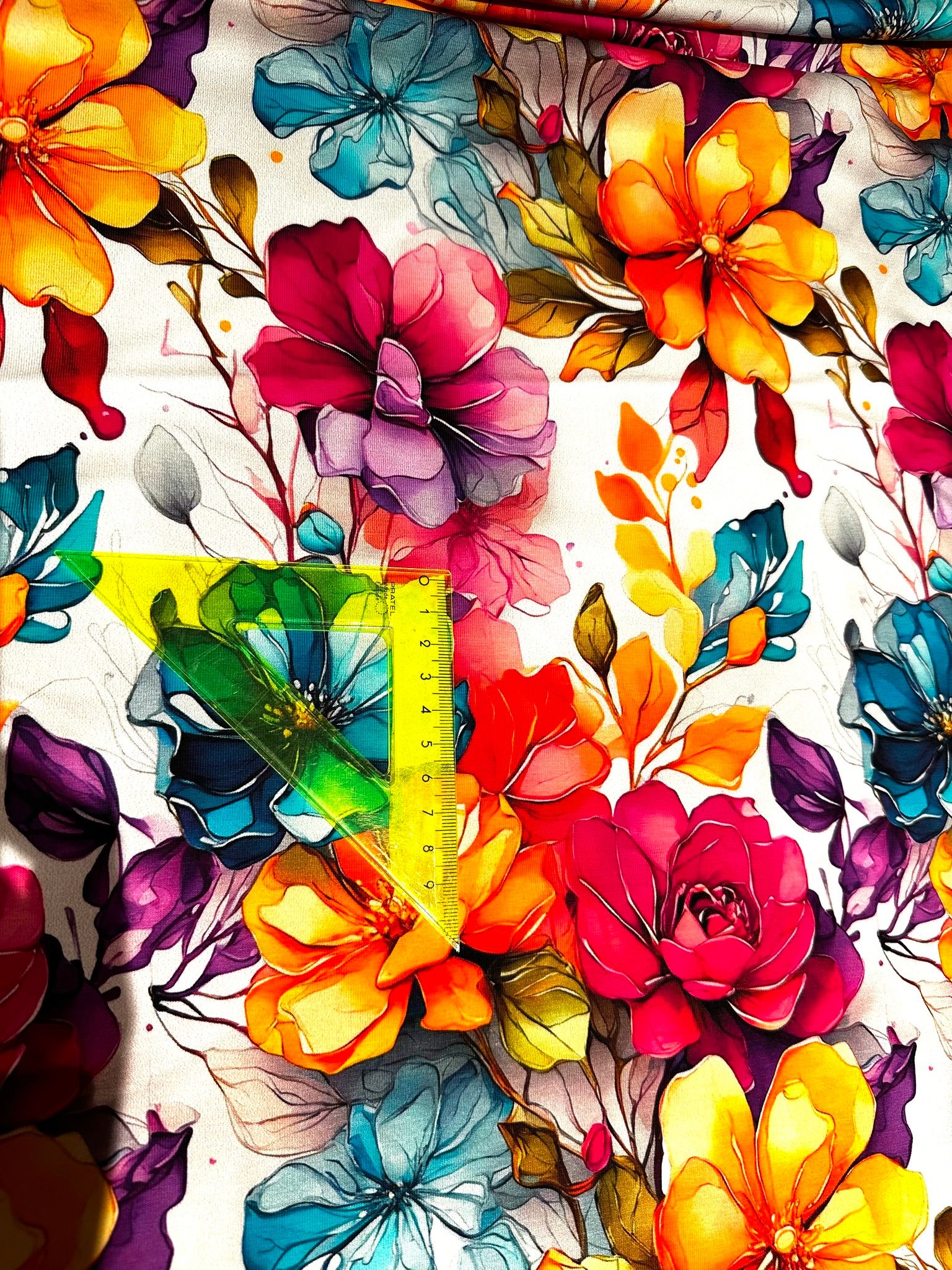 Blommor  Single Jersey