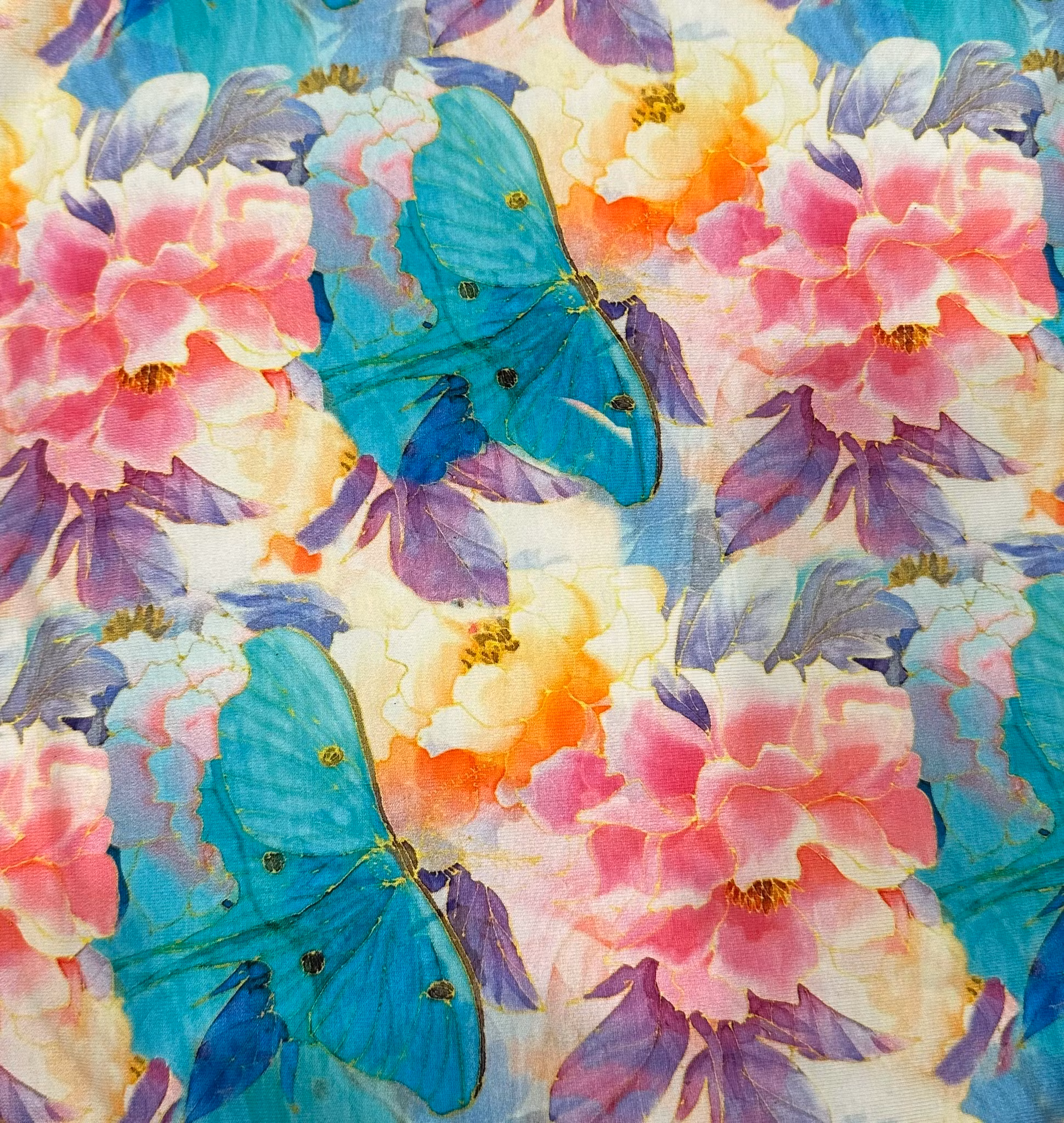 Tyg tyger blommor trikå singel Jersey