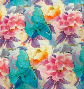 Blommor Art Single Jersey