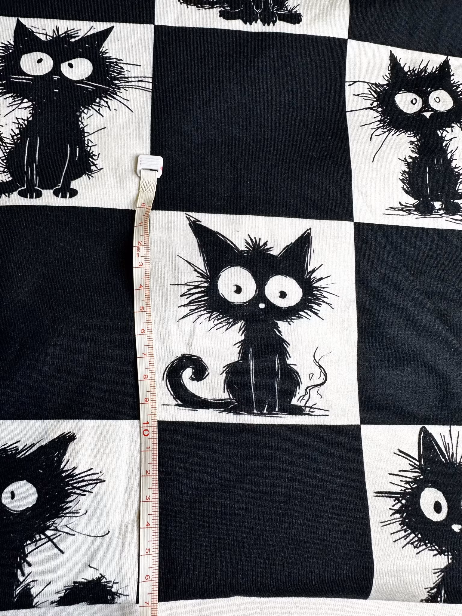 Tyg tyger trikå singel Jersey katter