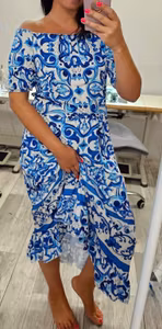 Blad Blå Single Jersey