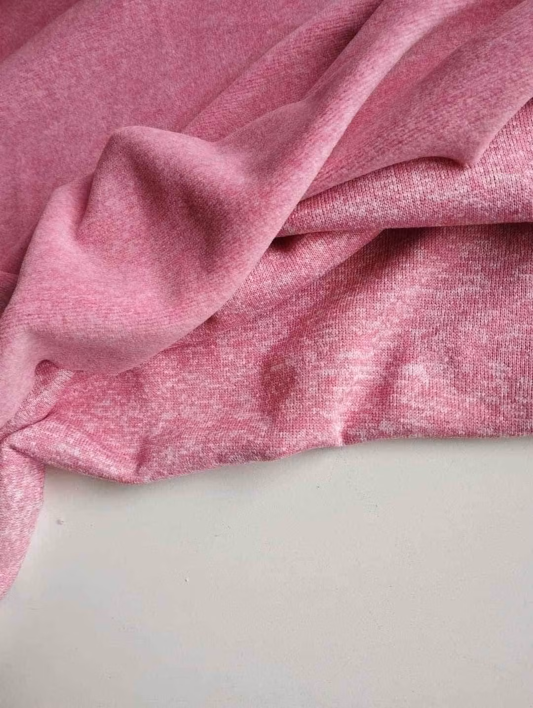 Rosa Melange  French Terry med Fodrad baksida OUTLET