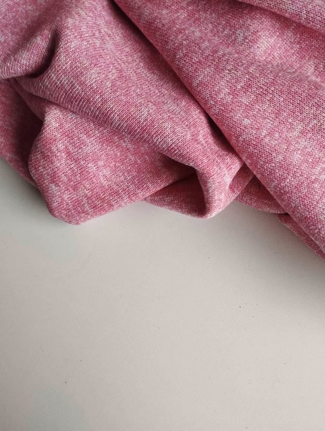 Rosa Melange  French Terry med Fodrad baksida OUTLET