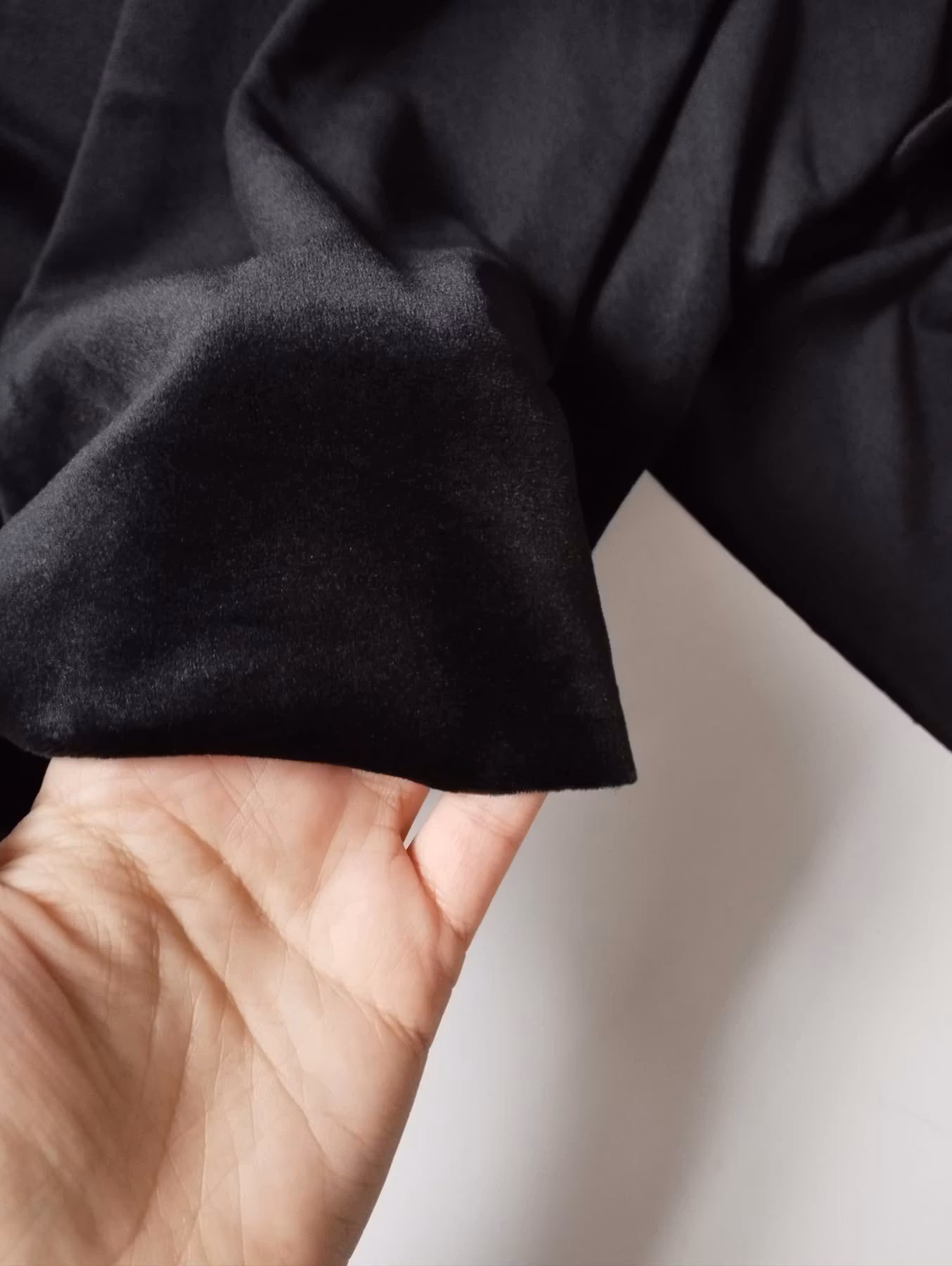 Svart  Velour Supersoft OUTLET