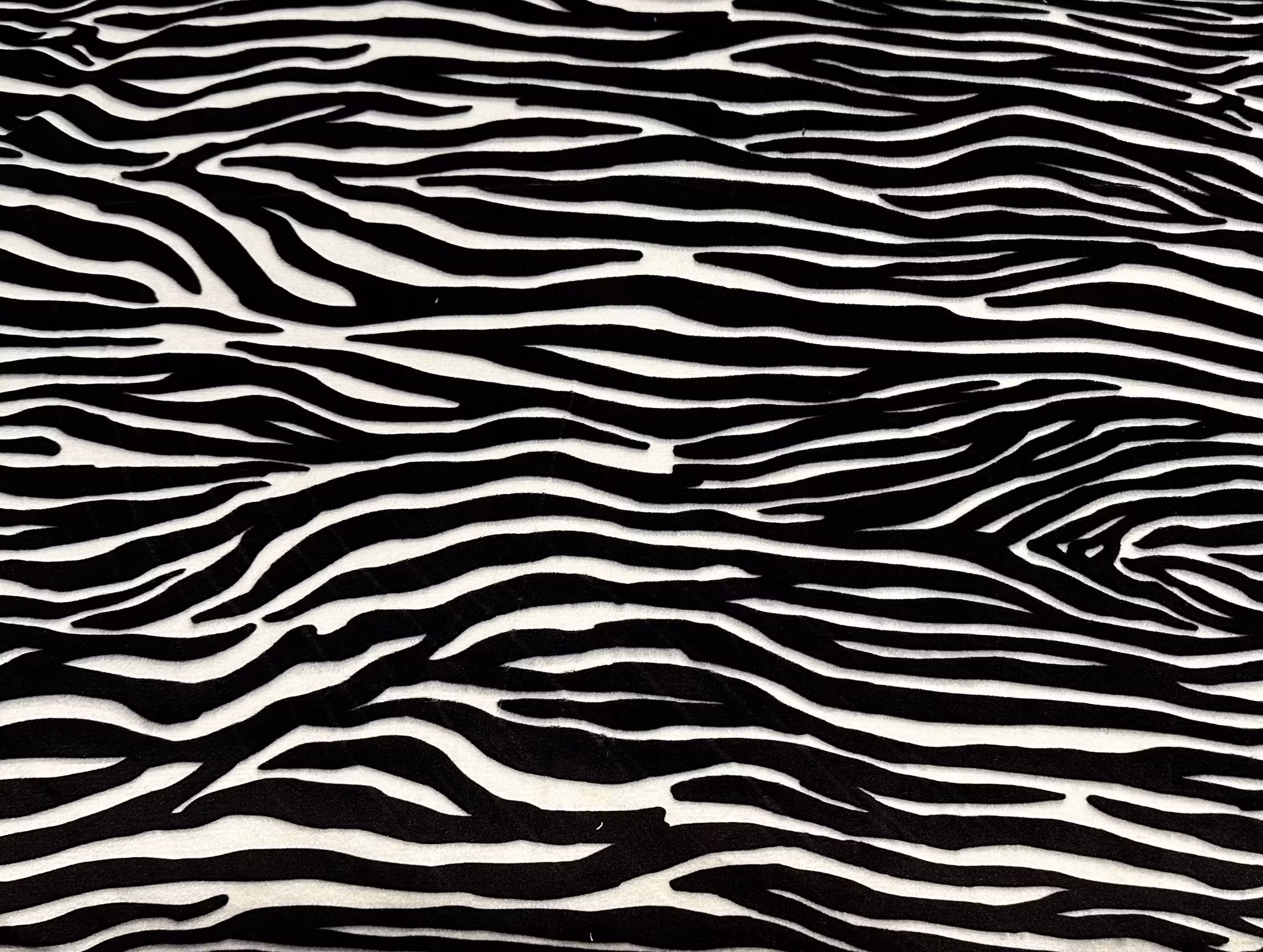 Tyg tyger velour supersoft zebra