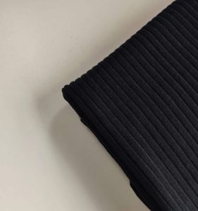 Velour Ribbad Svart   OUTLET