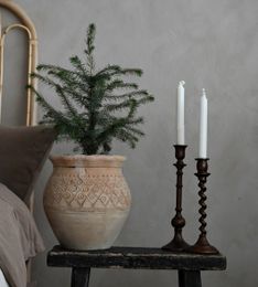Ljusstake koppar, Affari 9x23 cm