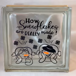 Glasblock How snowflakes are made.