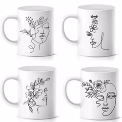 Mugg Lineart 4-pack