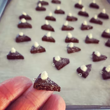 Kladdkaka örhängen