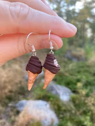 Chokladstrut örhängen