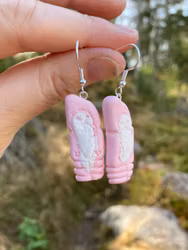 Skumtomte örhängen