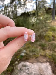 Skumtomte stiftörhänge