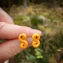Lussebullar stiftörhängen