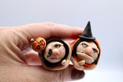 Flygande halloween-kärring